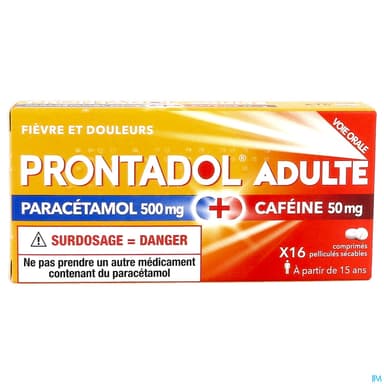Prontadol Adulte 500mg/50mg Comprime Secable 16