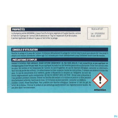 BIOCANINA SH SOLIDE BIO CH/CT100G