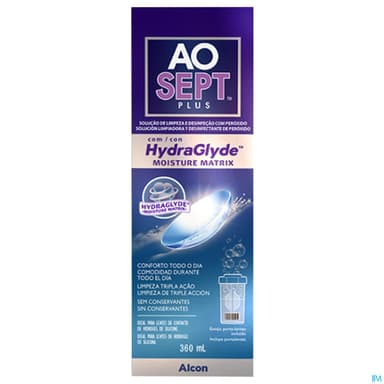 AOSEPT PLUS HYDRAGLYDE 360ML+ETUI