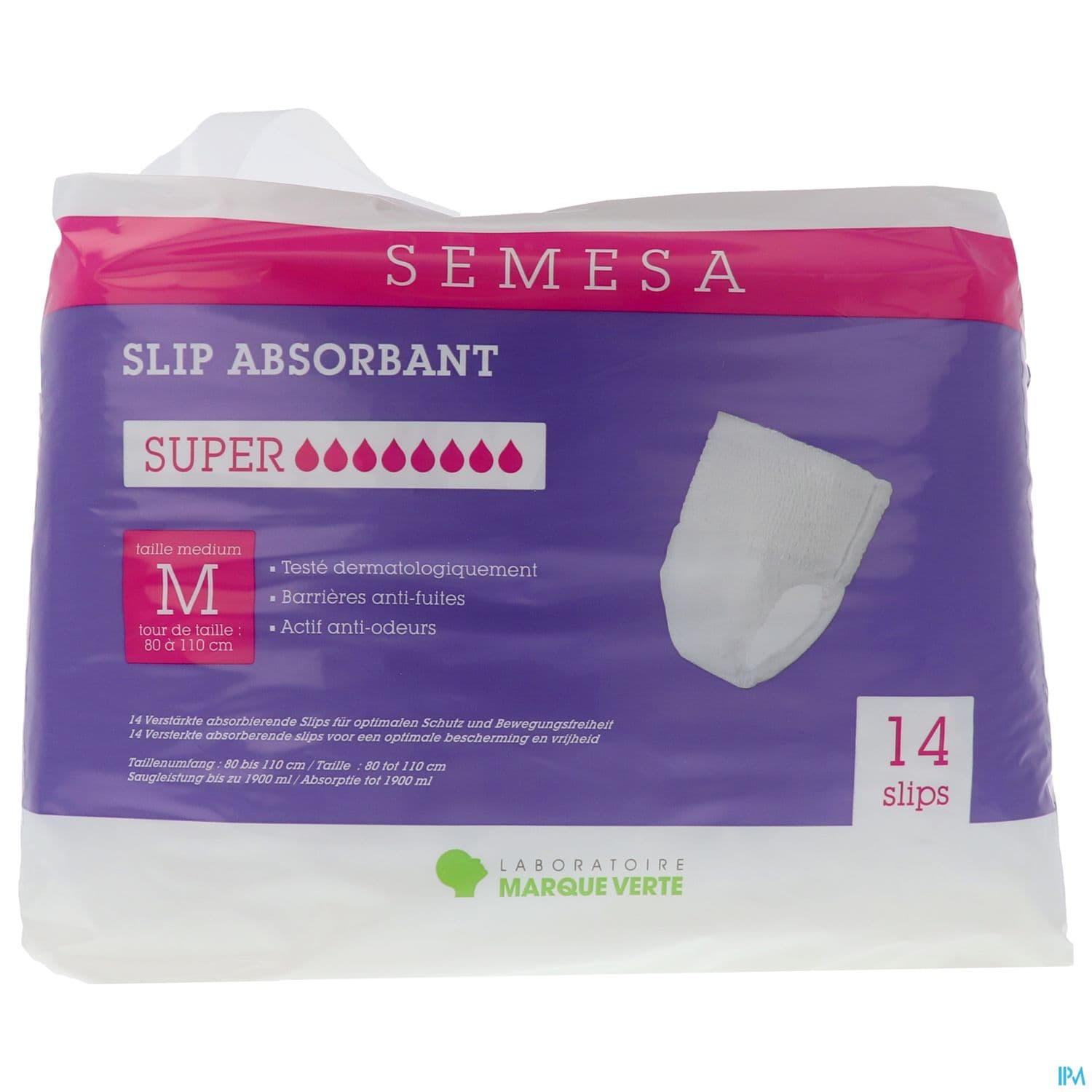 Semesa Slip Absorbants Super Medium Sachet De 14