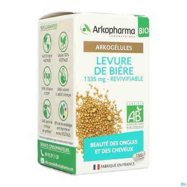 Arkopharma Arkogelules Levure De Biere Bio Gelule 150