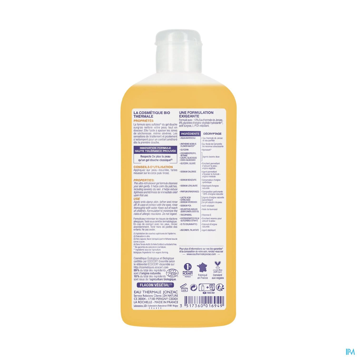 JONZAC NUTRI GEL DCH SURGRAS 250ML