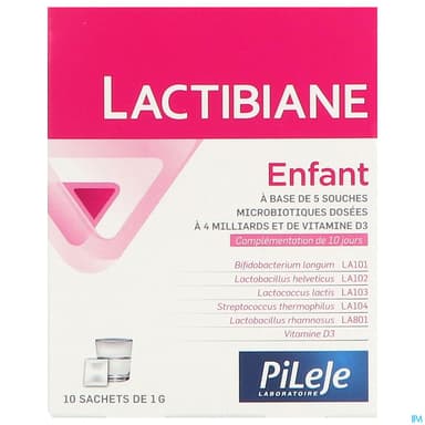 Pileje Lactibiane Enfant Poudre 1g Sachet 10