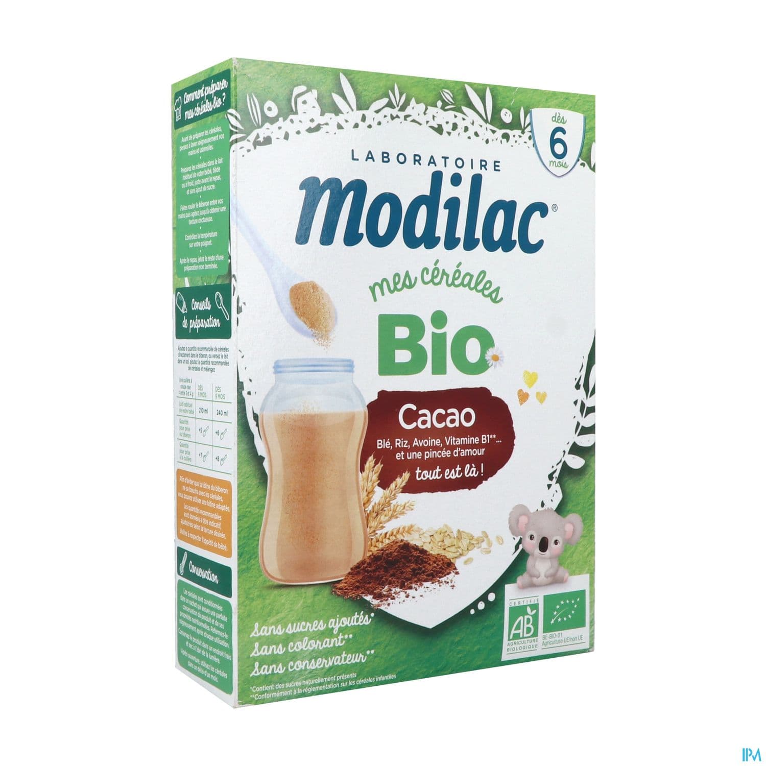 MODILAC CEREALE BIO CACAO 250G