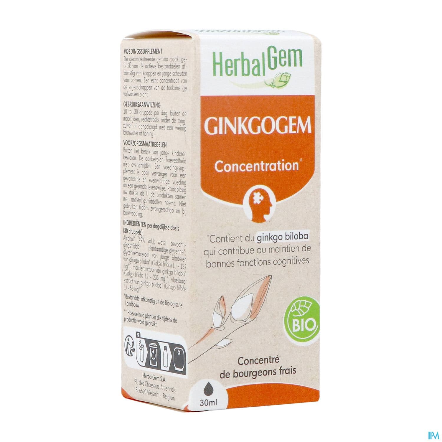 HERBALGEM GINKGOGEM BIO 30ML