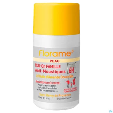 Florame Antimoustique Famille Antimoustiques Roll On 50ml