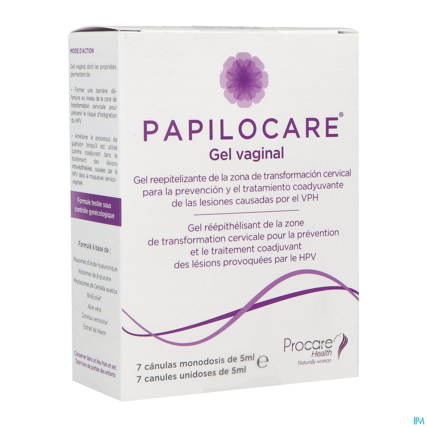 PAPILOCARE GEL VAGINAL DOSE 5ML 7