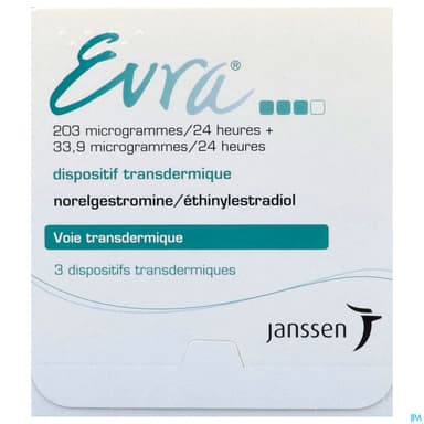 Evra 203mcg/33.9mcg/24h Dispositif Transdermique 3