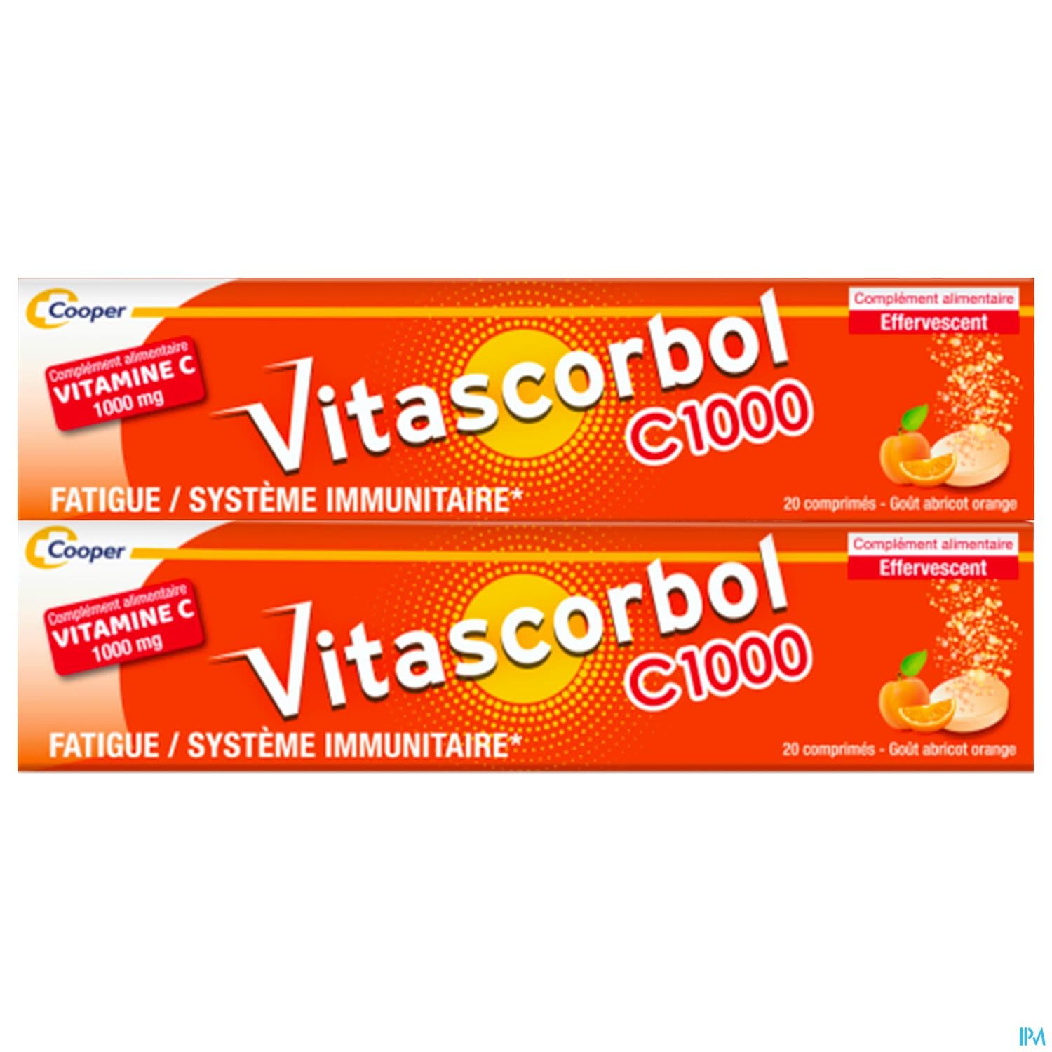 Cooper Vitascorbol C1000 Comprime Effervescent 20 X2