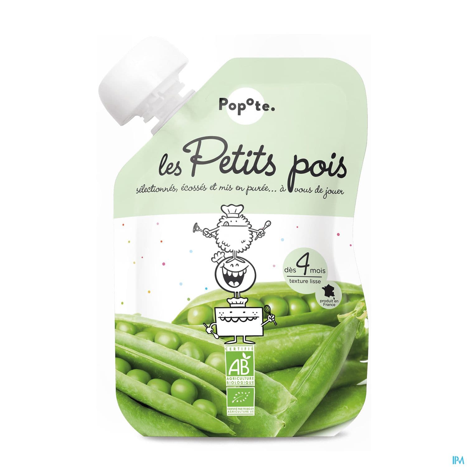 POPOTE PUREE PETITS POIS 120G — Pharmacie Riviera