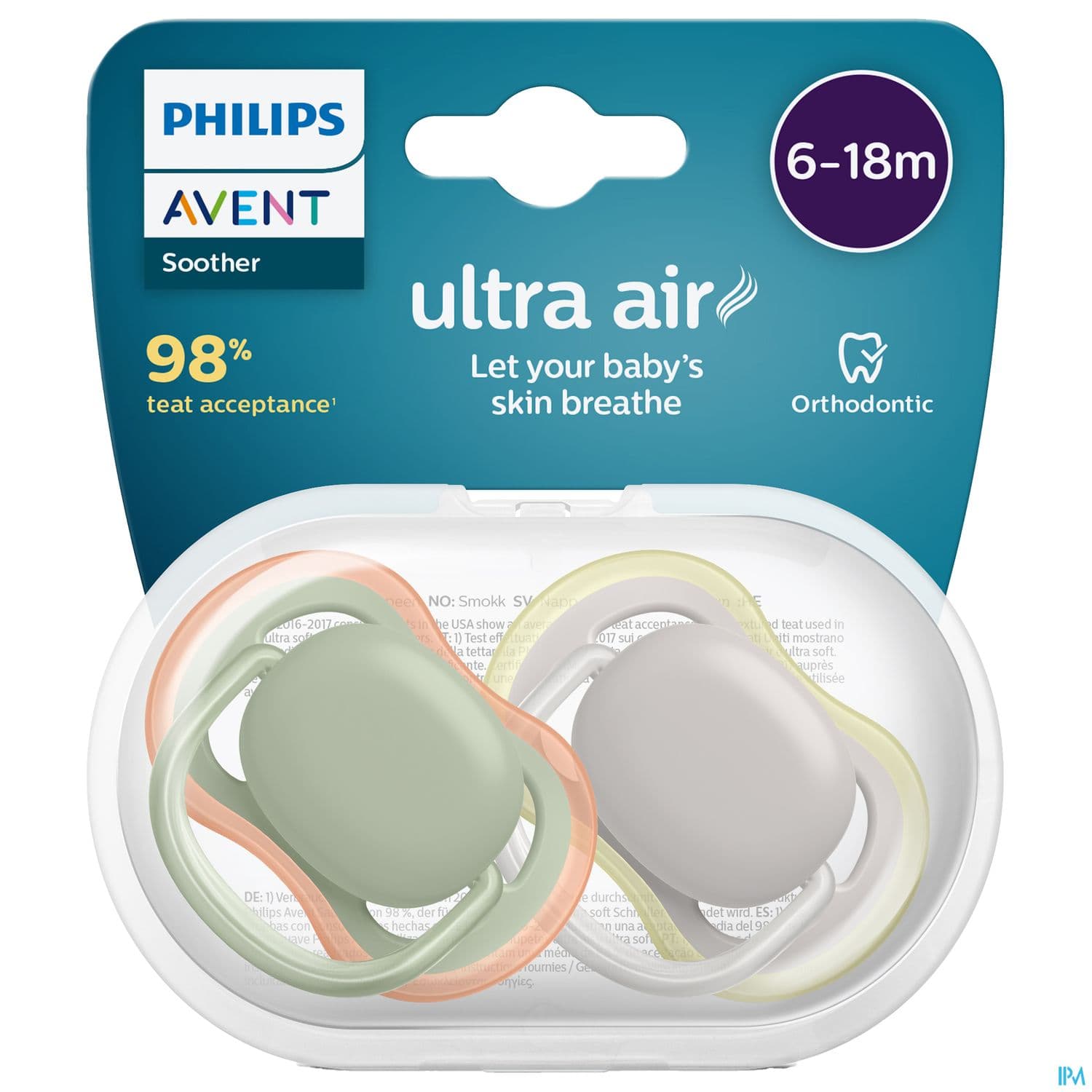 Avent Sucette Ultra Air Mixte Neutre 6/18mois