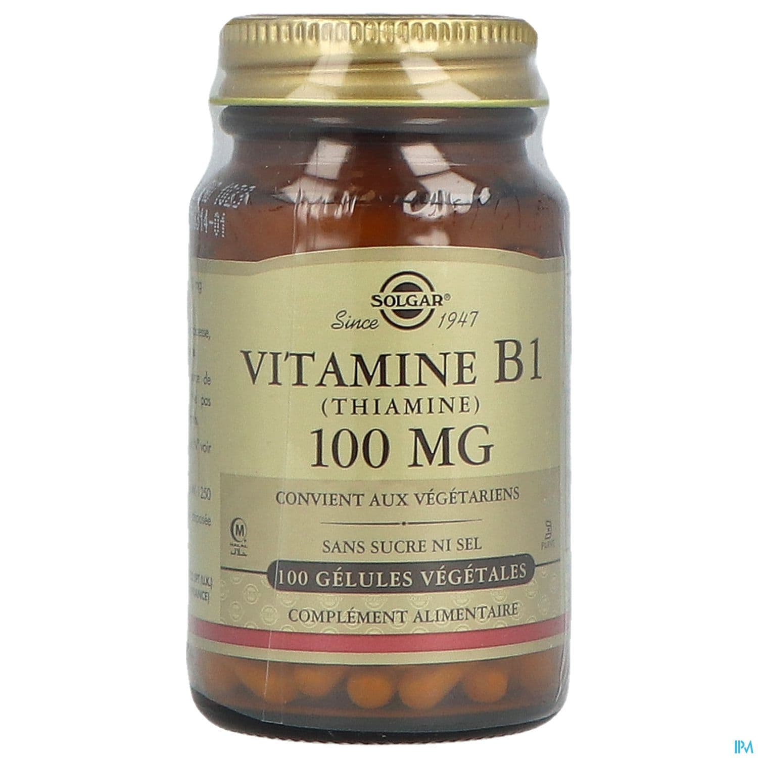 SOLGAR VIT B1 100MG GELUL VEG100