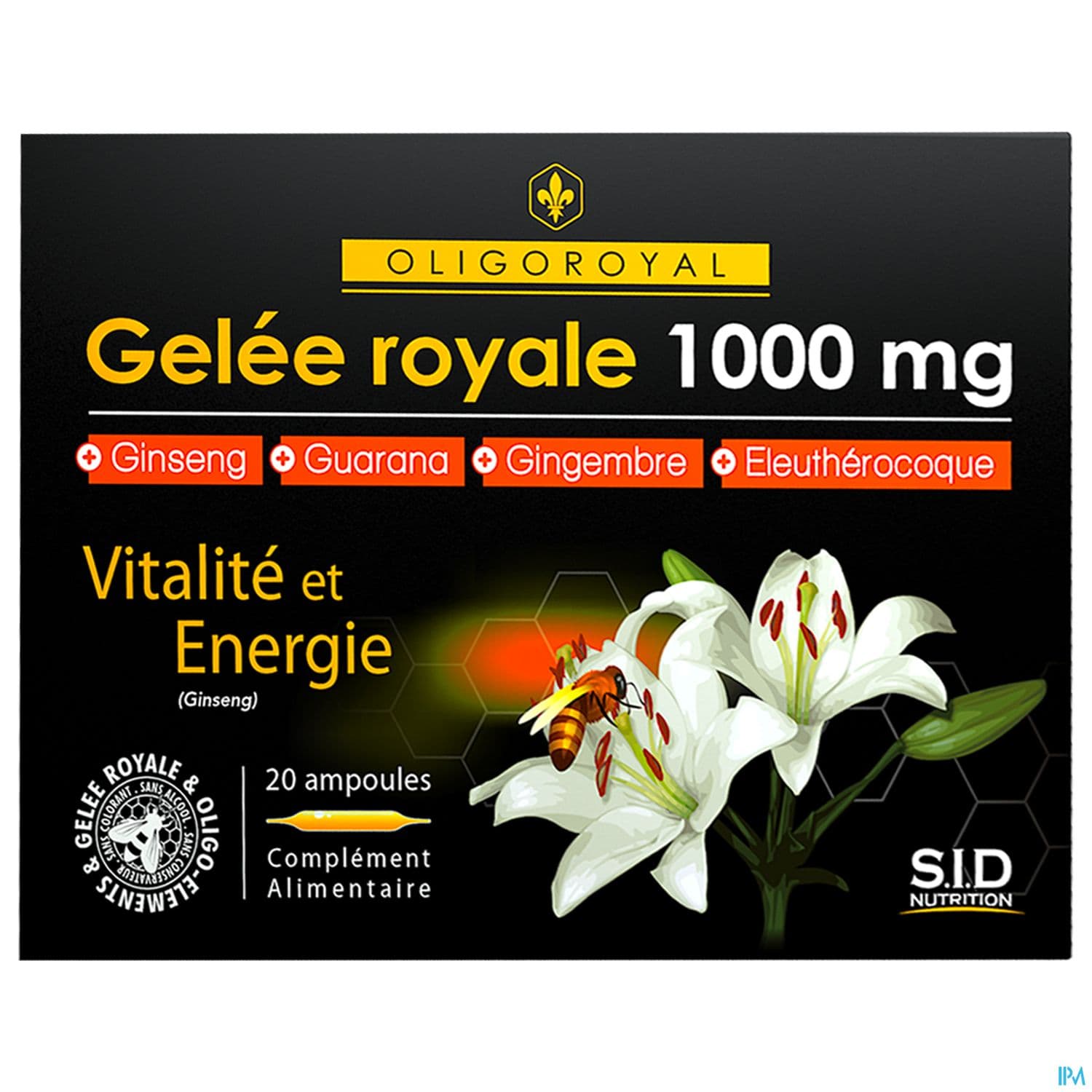 Sid Nutrition Oligoroyal Gelee Royale 1000mg Ampoule 20