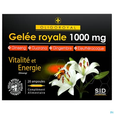 Sid Nutrition Oligoroyal Gelee Royale 1000mg Ampoule 20