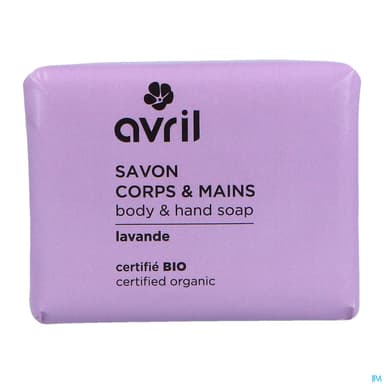 Avril Savon Corps Mains Lavande Certifie Bio 100g
