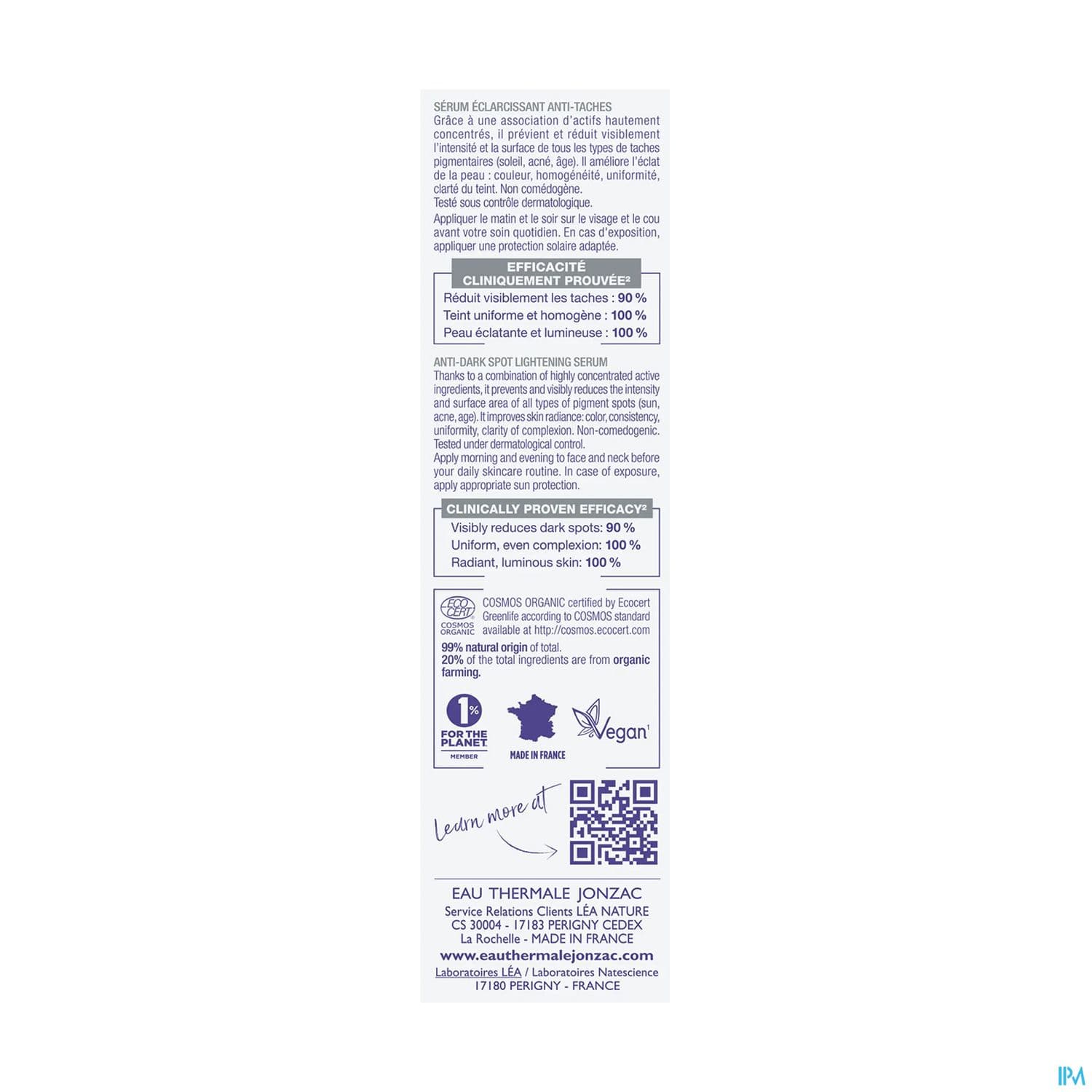 JONZAC PIGMENT CONTROL SERUM 30ML