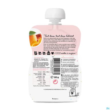 POPOTE COMPOTE ABRICOT 120G