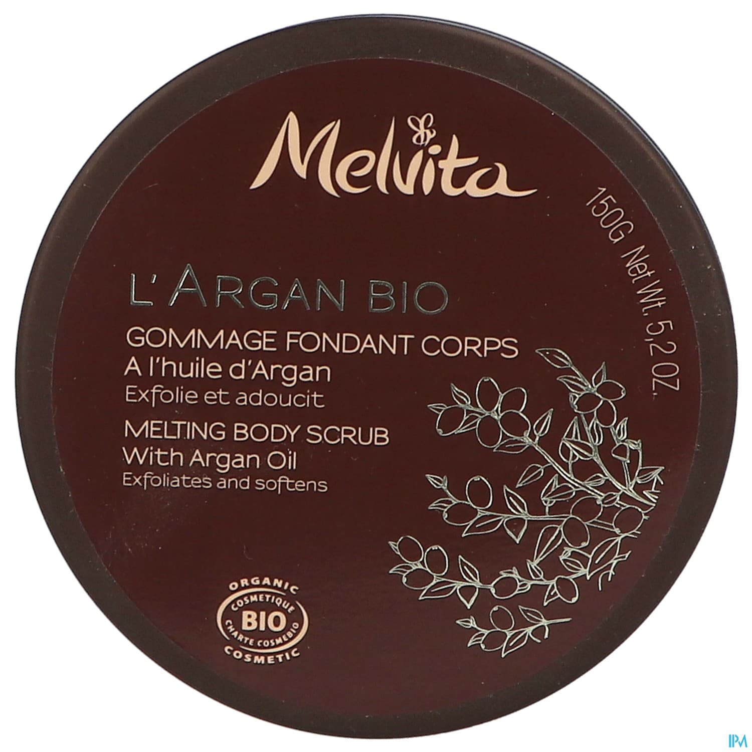 MELVITA ARGAN BIO GOMMAG CORP 150G