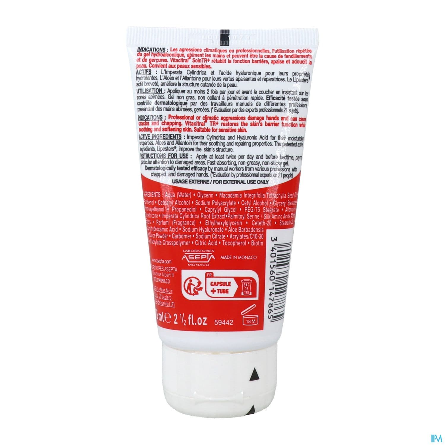 VITA CITRAL TR+ REPAR MAIN 75ML
