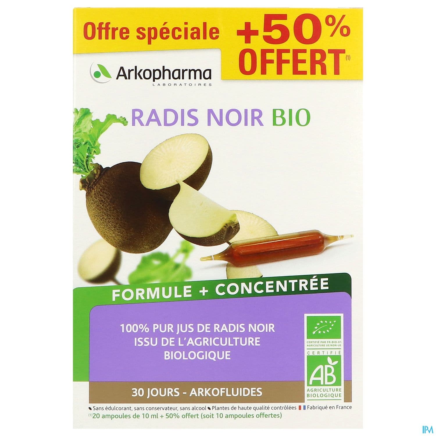 ARKOPHARMA RADIS NOIR AMP 20J