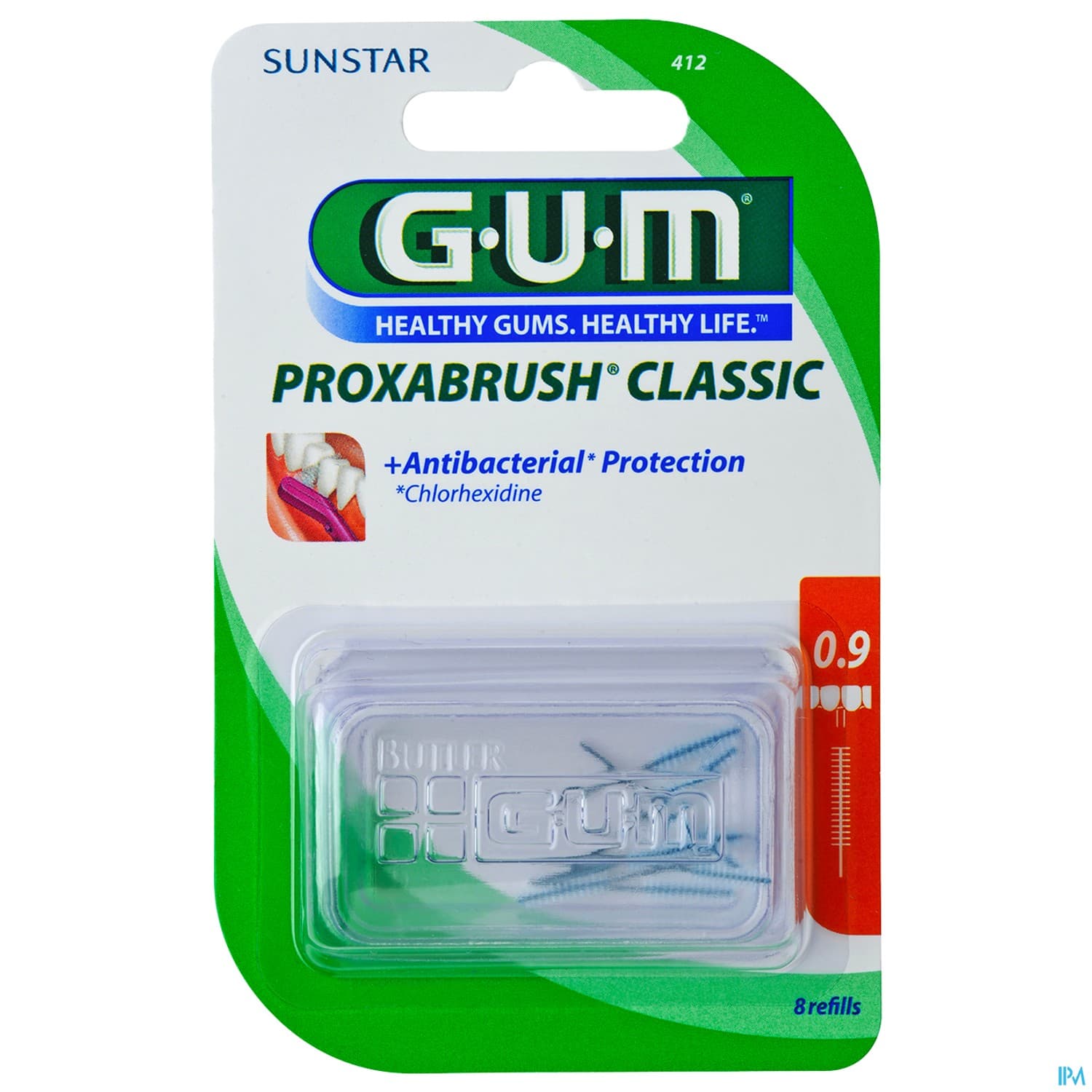 Gum classic brossette interdentaire rech 0mm9 x8