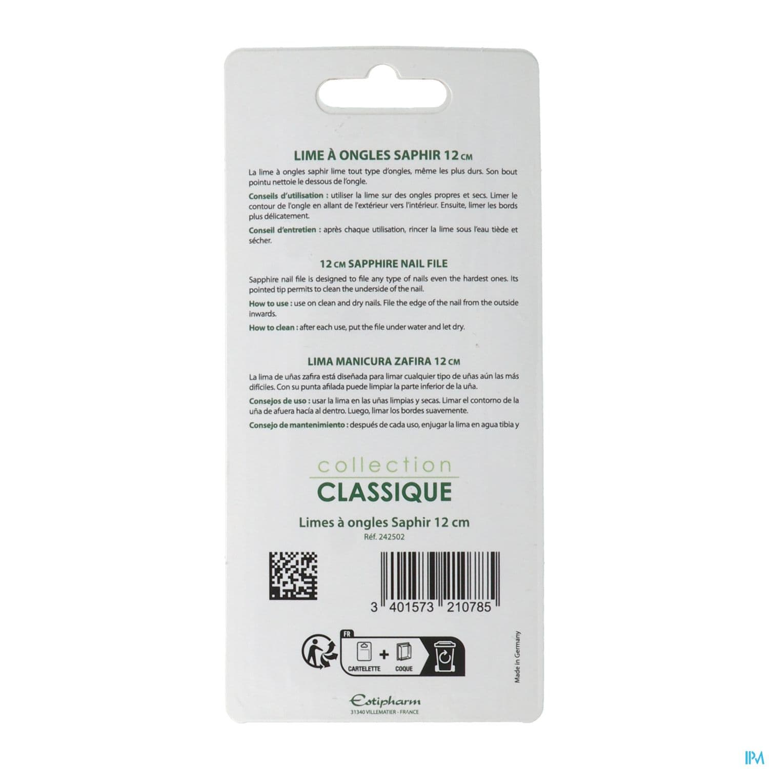 LIME SAPHIR ESTIPHARM 12CM