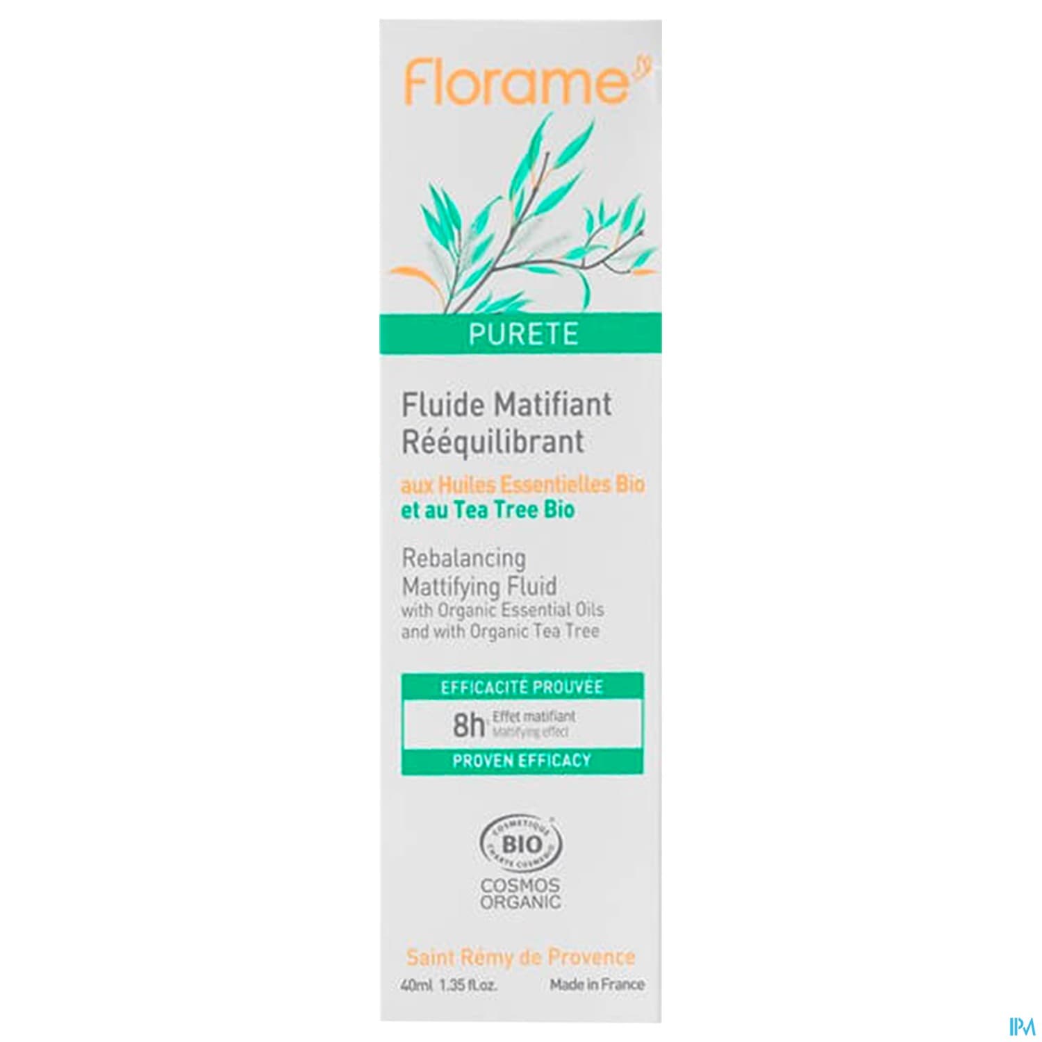 Florame Purete Fluide Matifiant Reequilibrant Bio 40ml