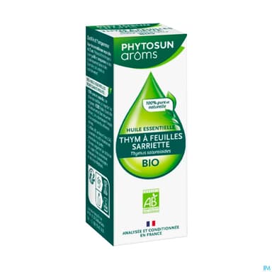 Phytosun Aroms Huile Essentielle Thym Feuille Sarriette Bio 10ml