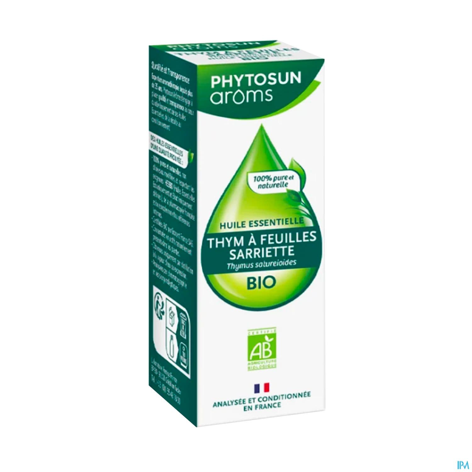 Phytosun Aroms Huile Essentielle Thym Feuille Sarriette Bio 10ml — Pharmacie du Soleil Elsie Santé