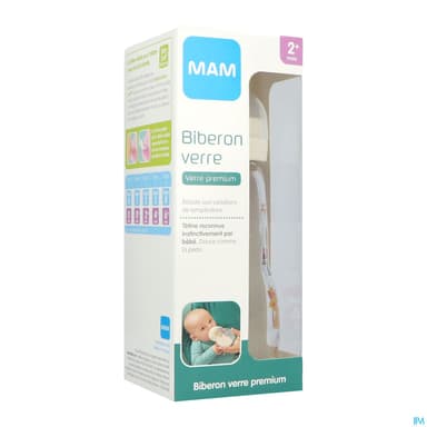 BIB MAM VER 1AGE DEB/2 BLANC 260ML