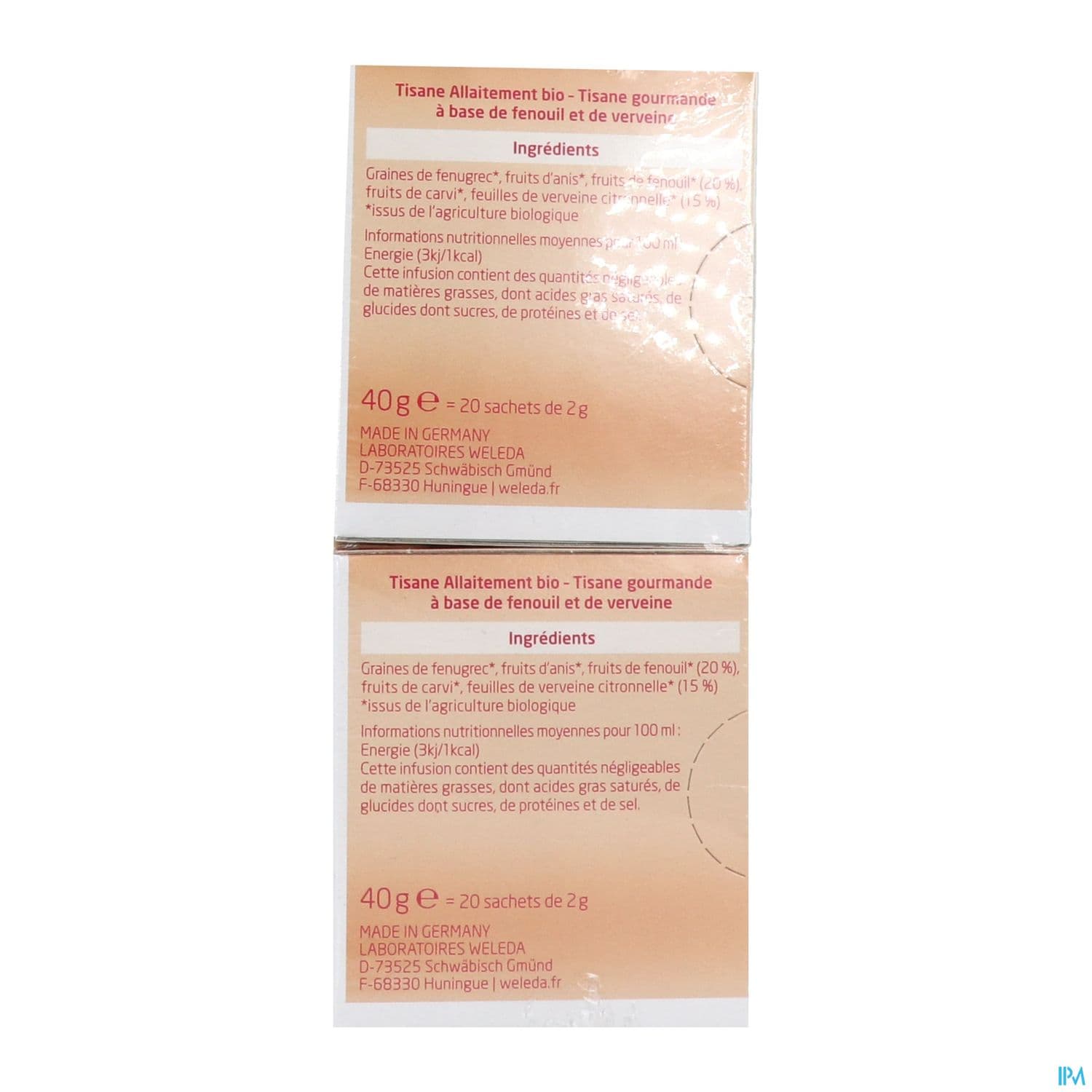 WELEDA TIS ALLAITEMENT BIO SAC20X2