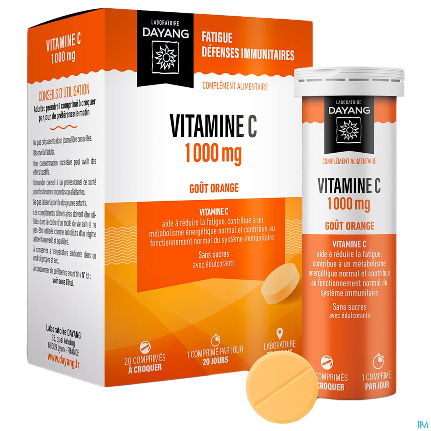 DAYANG VITAMINE C 1000MG CPR 20