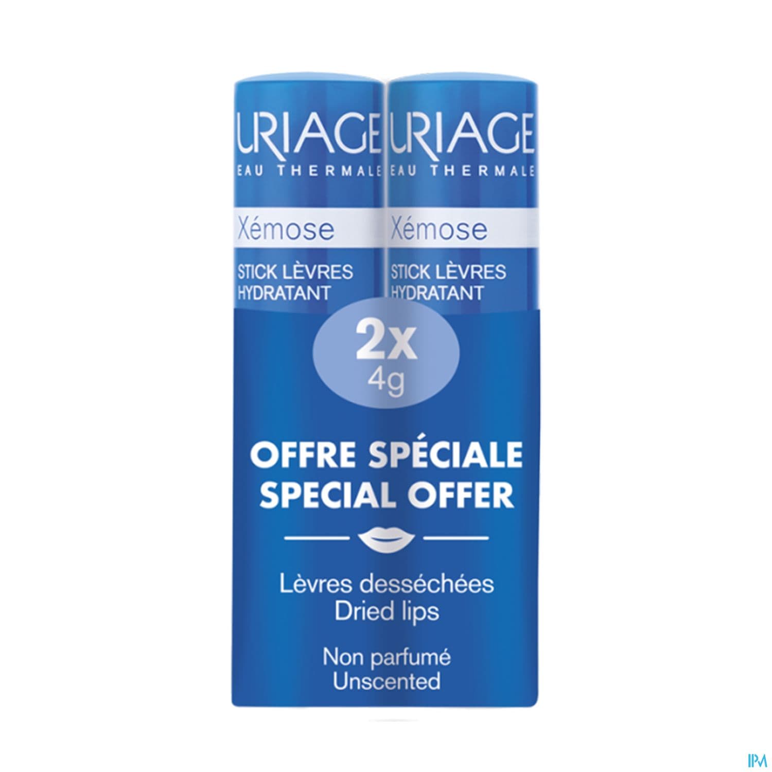 Uriage Xemose Stick Levres Hydratant 4g X2