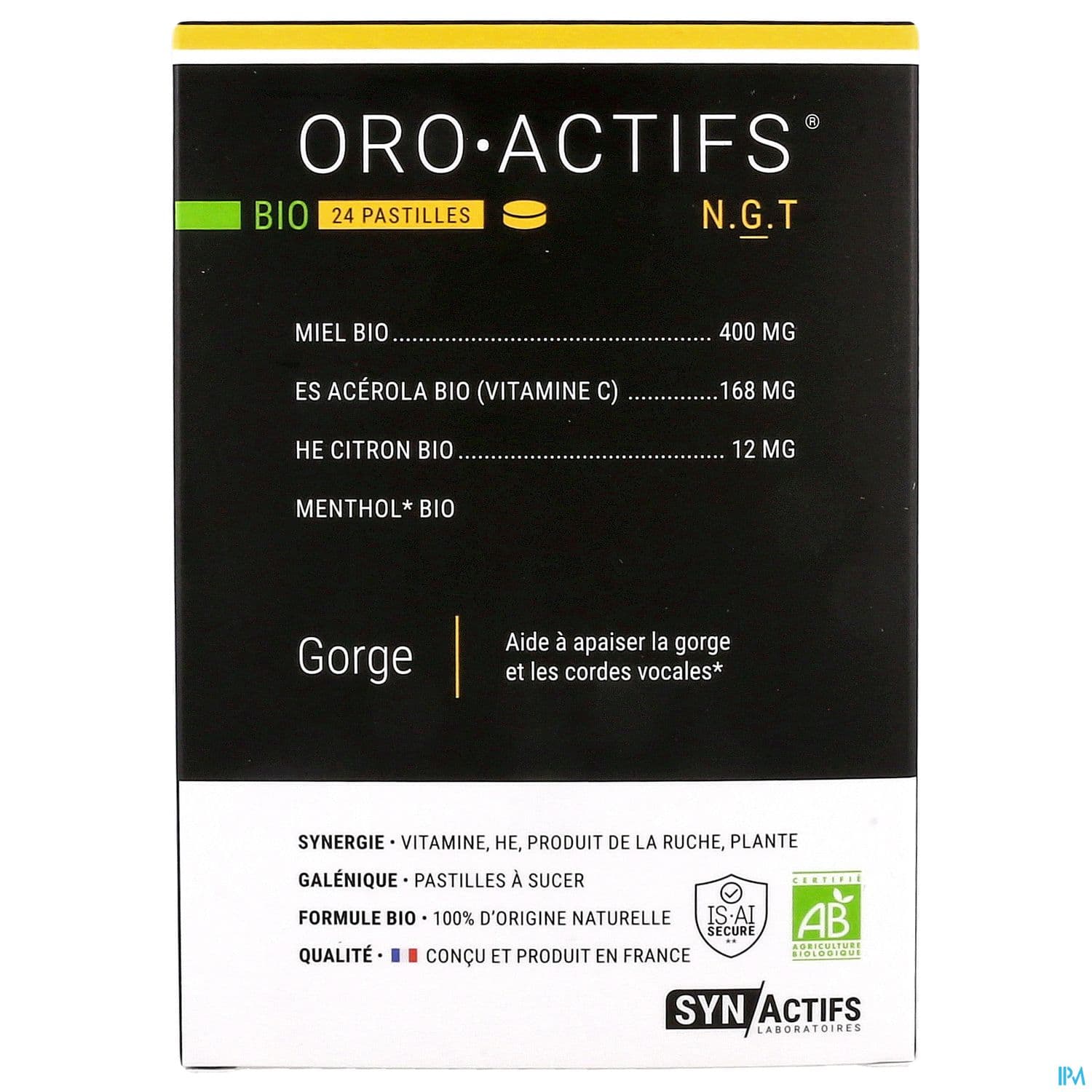 Synactifs Oro Actifs Pastille Bio 24
