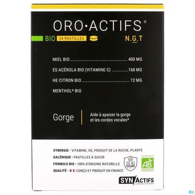 Synactifs Oro Actifs Pastille Bio 24