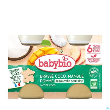 BABYBIO BRASSE COCO MANG/ANAN2X130