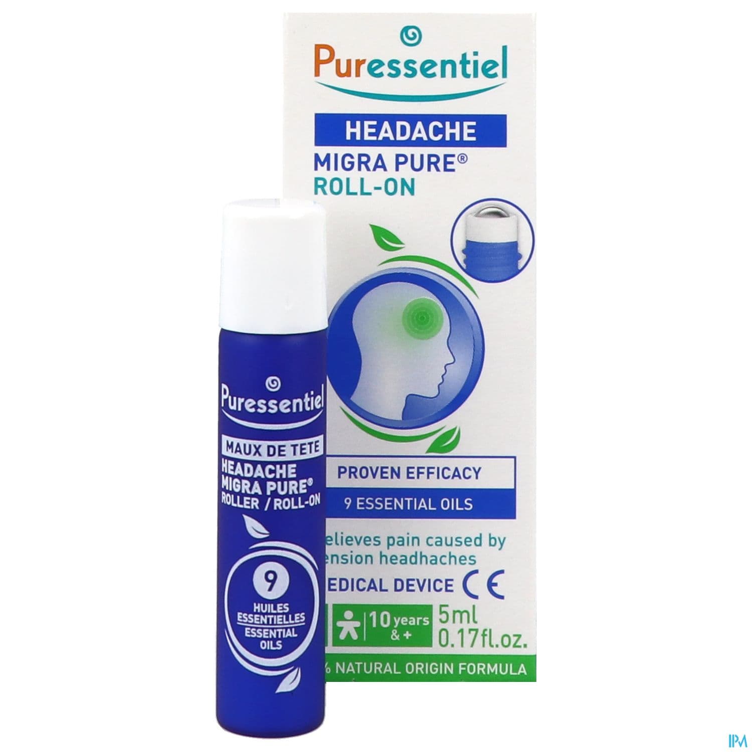 Puressentiel Roller Maux De Tete Migra Pure Aux 9he 5ml