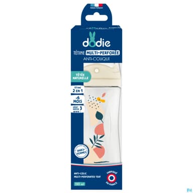 DOD BIB TEAT&RING ROSE 6+ 330ML