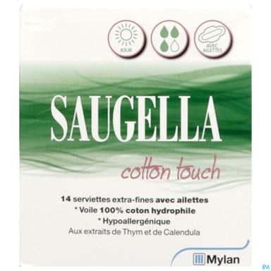 Saugella Cotton Touch Serviette Jour 14
