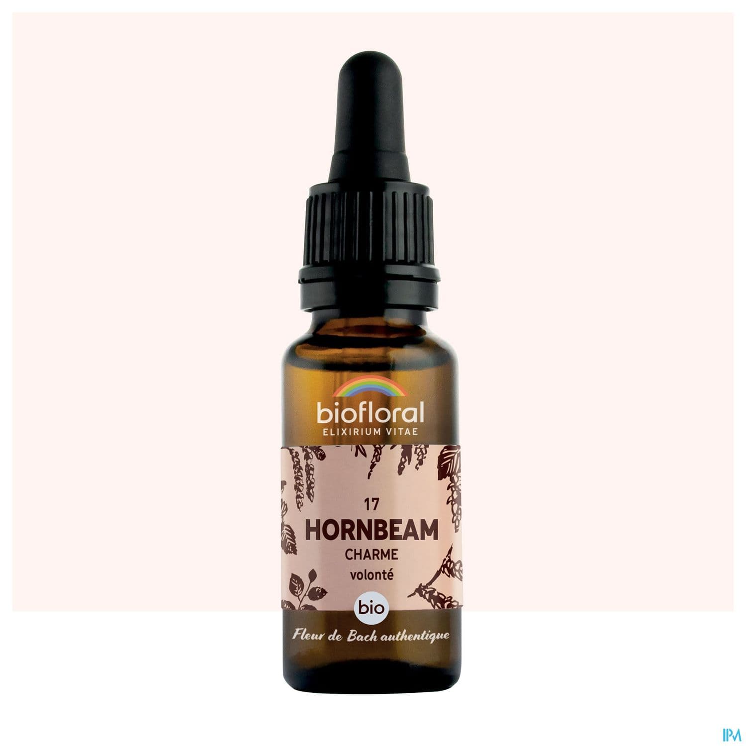 Biofloral 17 Hornbeam. Charme Compte Gouttes Bio Demeter 20ml