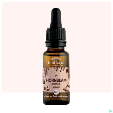 Biofloral 17 Hornbeam. Charme Compte Gouttes Bio Demeter 20ml