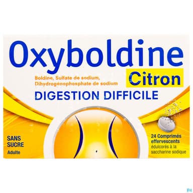 Cooper Oxyboldine Citron Sans Sucre Comprime Effervescent 24