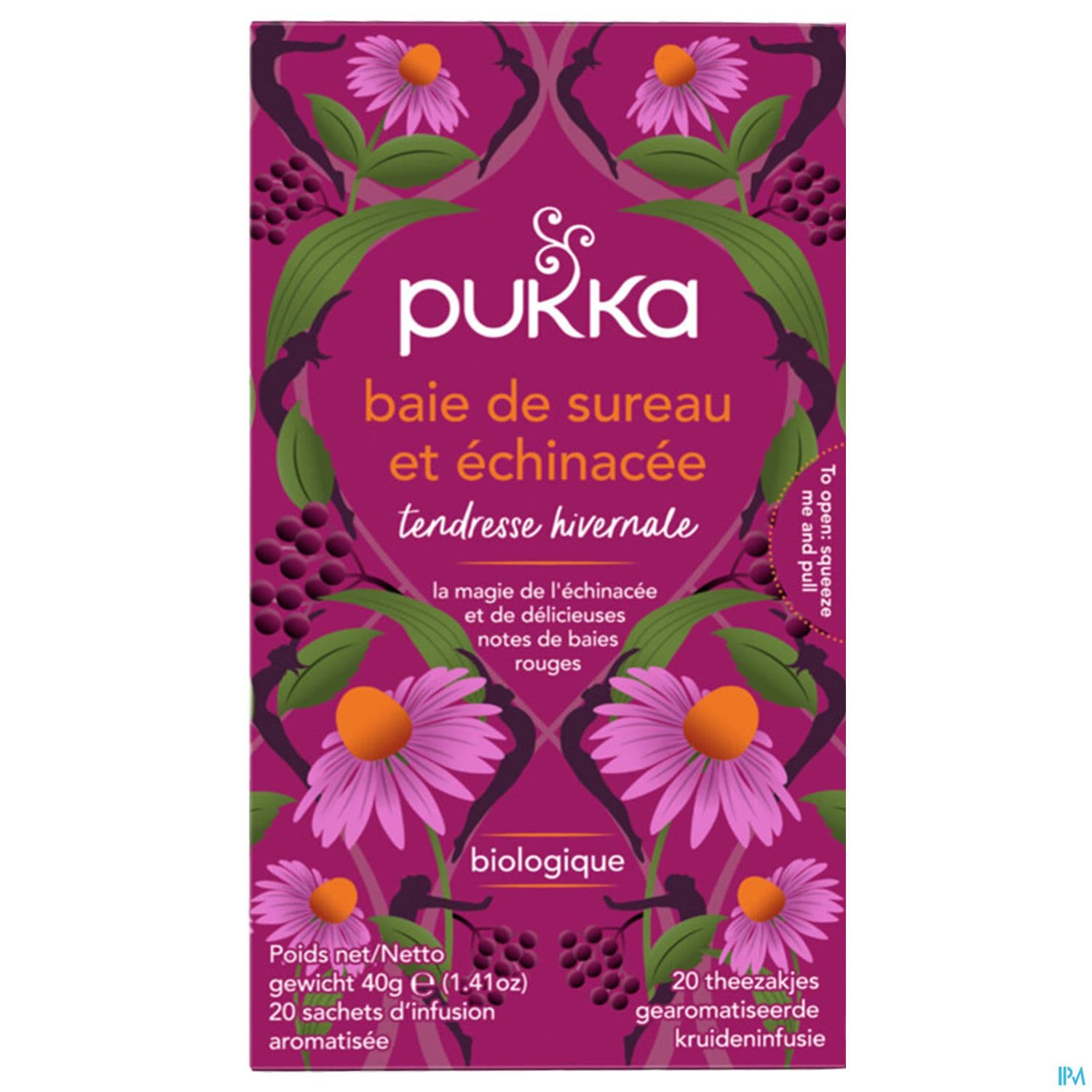 Pukka Infusion Baies De Sureau Echinacee Bio Sachet 20