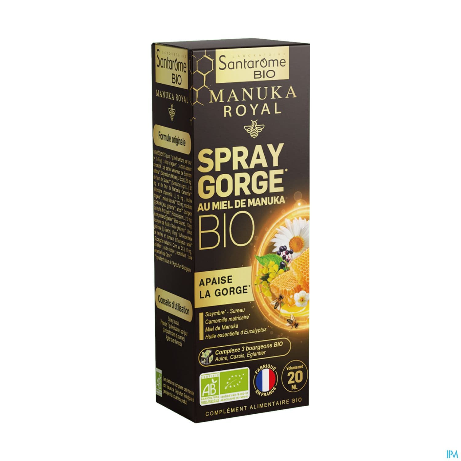 Santarome Spray Gorge Miel De Manuka Bio 20ml