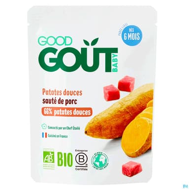 GOODGOUT PATAT DOUC/SAUTE PORC190G