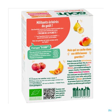 GOODGOUT VARIETY FRUIT 120G X4