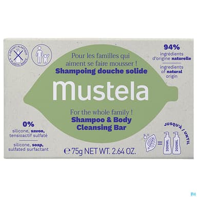 MUSTELA SH DCH SOLIDE 75G