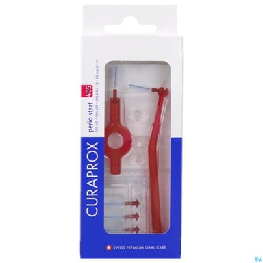 Curaprox Cps 405 Perio Start Manche + Brossette Interdentaire Rouge 5