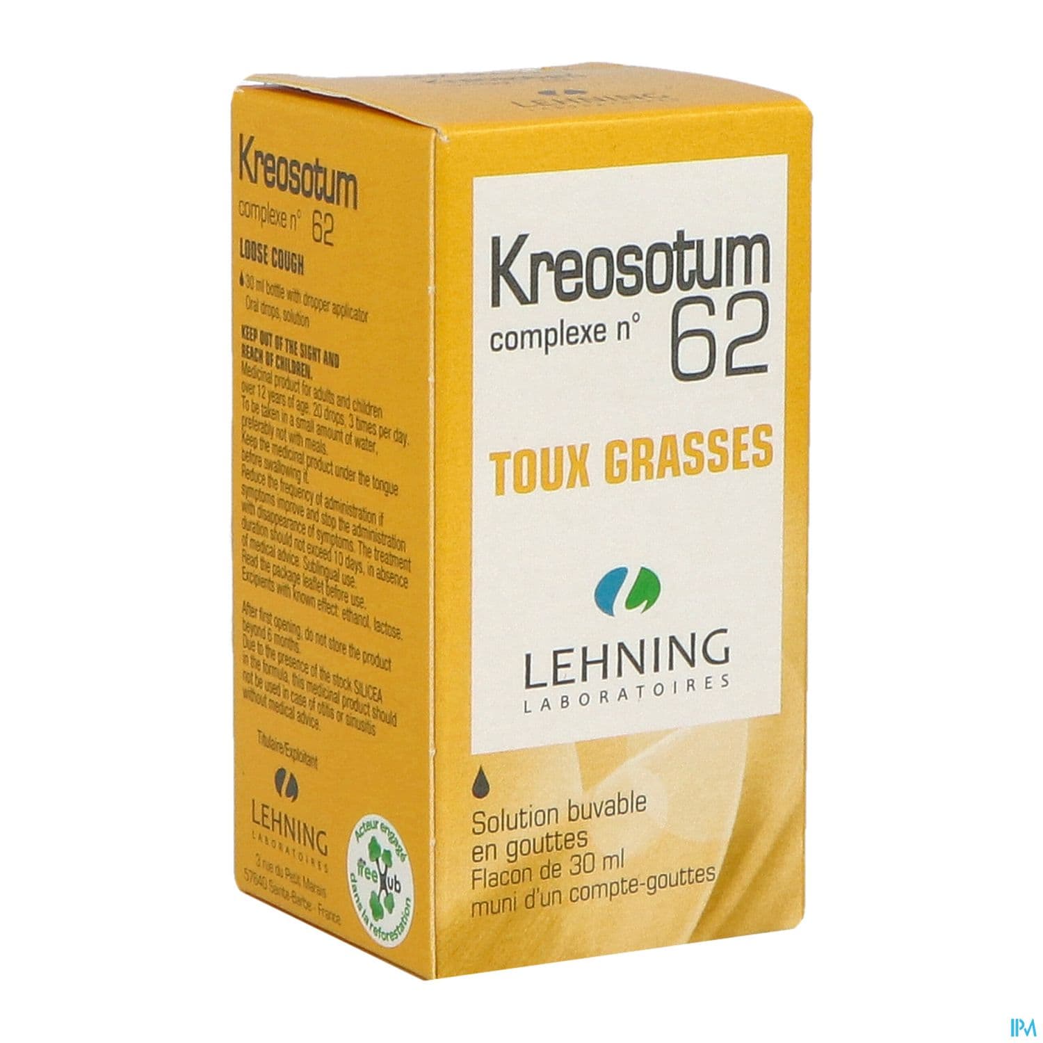Lehning Complexe 62 Kreosotum Solution Buvable 30ml