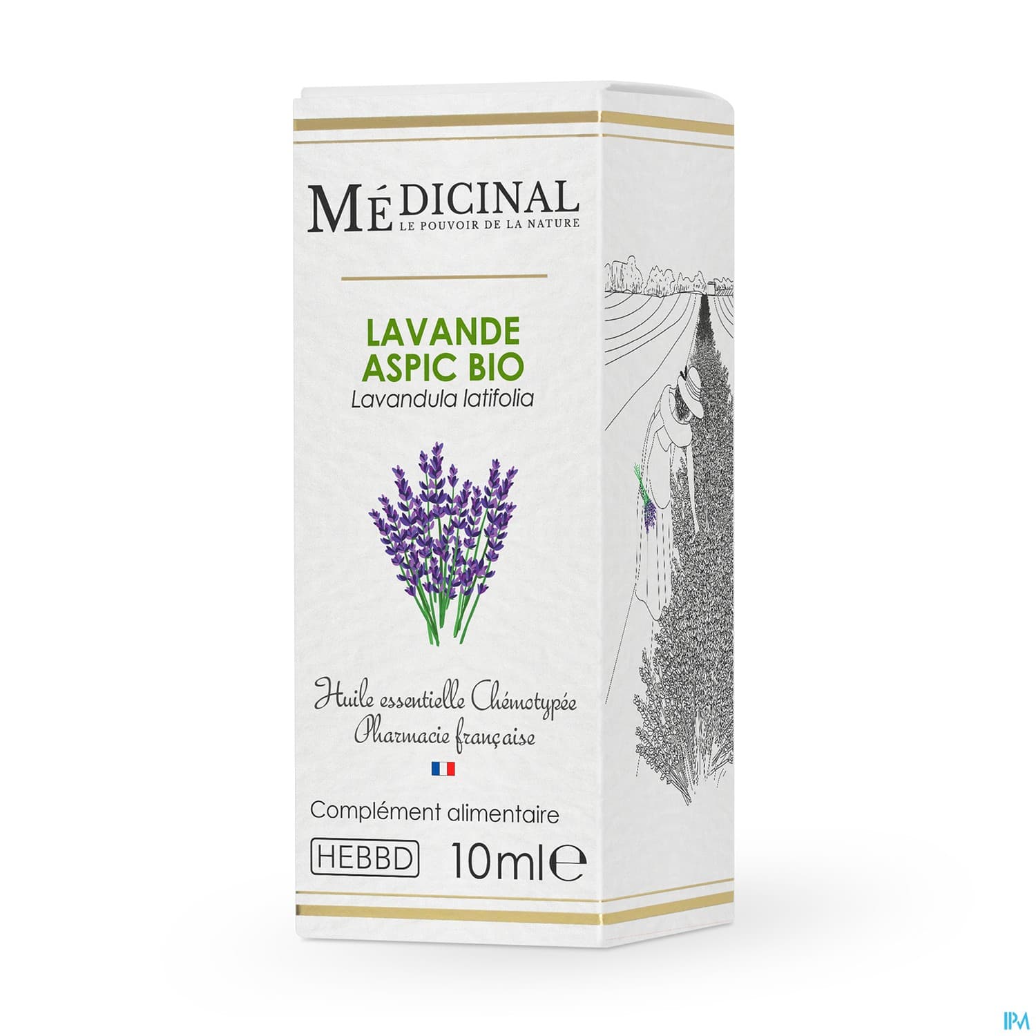 Medicinal Huile Essentielle Lavande Aspic Bio 10ml
